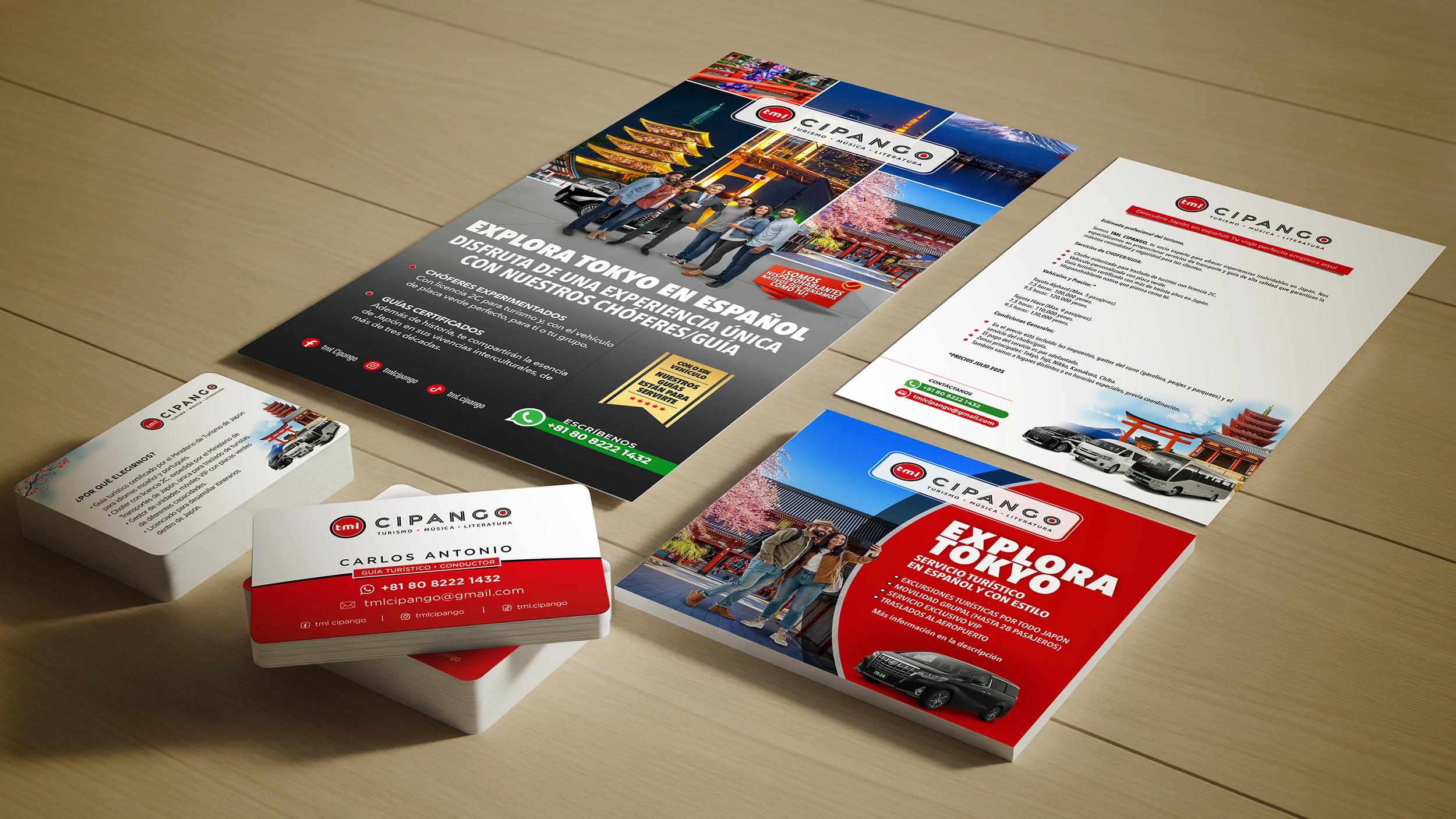 TML Cipango · Sistema visual aplicado a piezas impresas