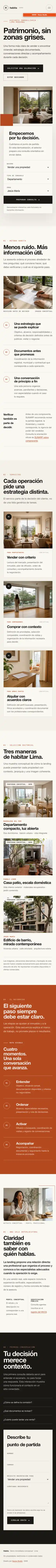 Vista móvil del demo Inmobiliaria